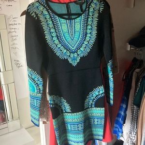 BCBG Structured Long Sleeve Bodycon Dress